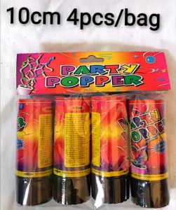 Party Poppers - Poppers - 10cm - 4pce
